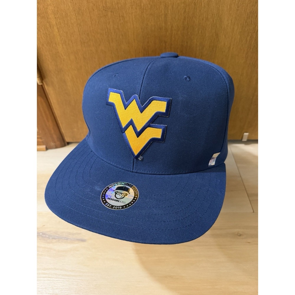 Noggin Boss West Virginia Mountaineers Oversized Hat Navy Huge Cap